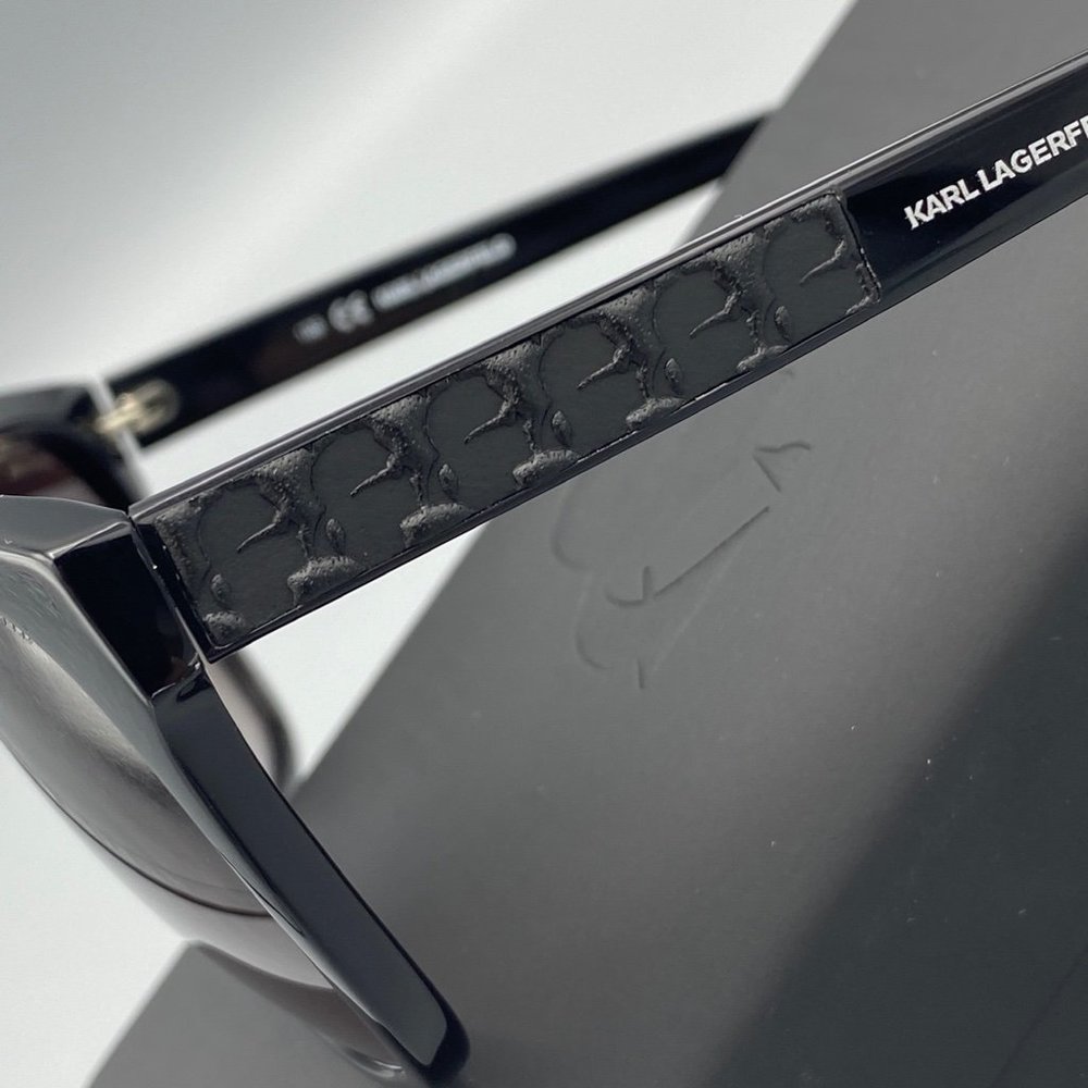 New KARL LAGERFELD KL865S Black Sunglasses - Picture 3 of 8